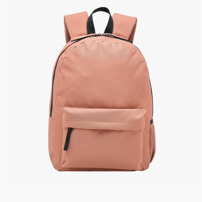 Syloon Backpack-Set Of 12-With Lunch Bag. Pencil Case.Water Bottle With Stationary Items-Solid (Textile Material) Pink \ 31X41X13 - Image 2